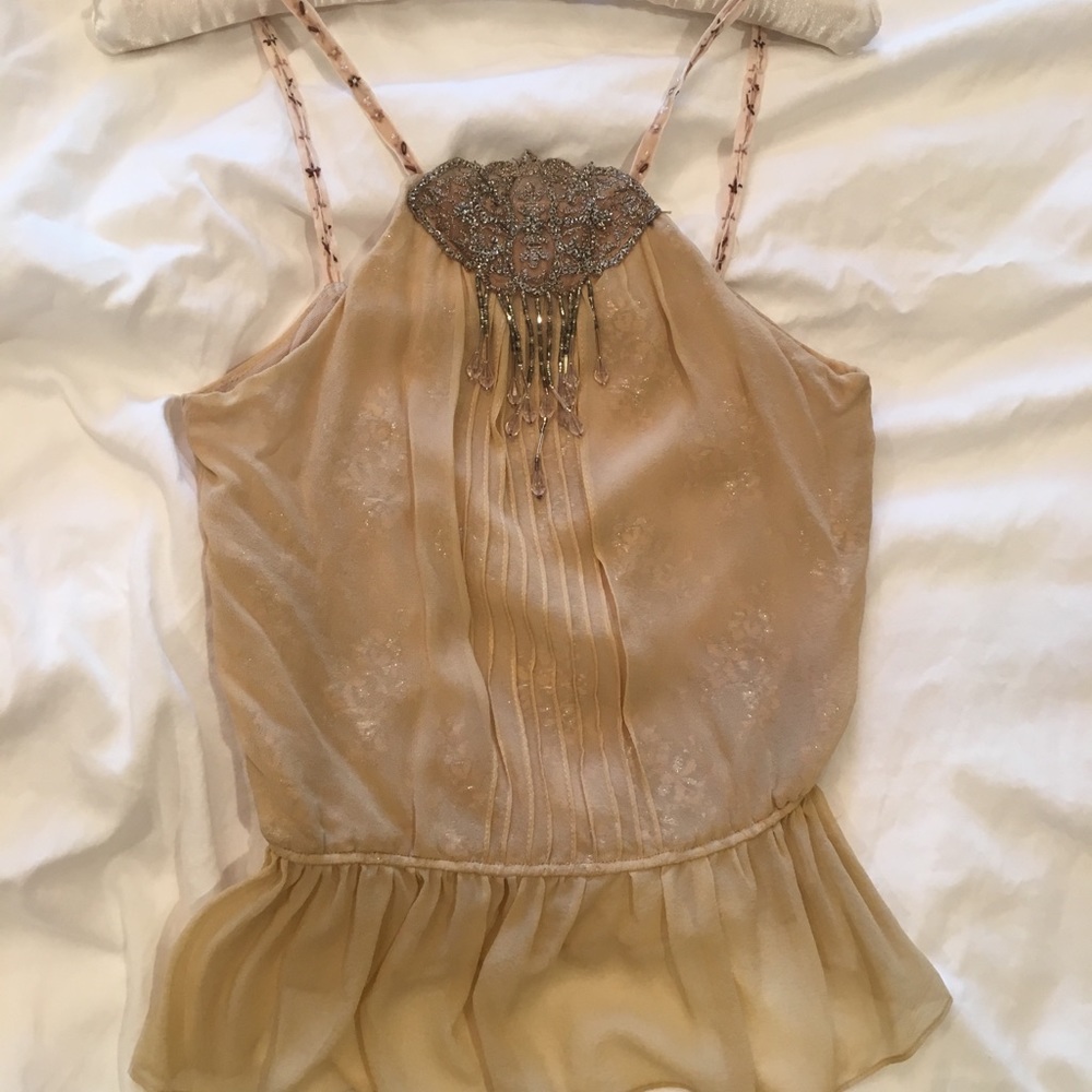 Silk Spaghetti Strap Top